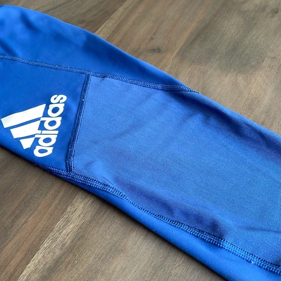 Adidas Women’s Alphaskin blue mesh legging size Small - Picture 5 of 5